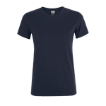 T shirt donna con logo in cotone semipettinato da 150g/m² SOL'S Regent color blu scuro