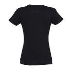 T-shirt donna cotone semipettinato 190 g/m² SOL'S Imperial color nero vista posteriore