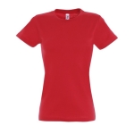 T-shirt donna cotone semipettinato 190 g/m² SOL'S Imperial color rosso quinta vista