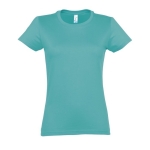 T-shirt donna cotone semipettinato 190 g/m² SOL'S Imperial color turchese terza vista