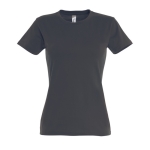 T-shirt donna cotone semipettinato 190 g/m² SOL'S Imperial color titanio