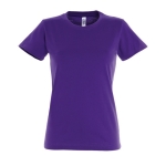 T-shirt donna cotone semipettinato 190 g/m² SOL'S Imperial color viola seconda vista