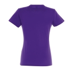 T-shirt donna cotone semipettinato 190 g/m² SOL'S Imperial color viola vista posteriore