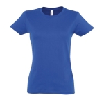 T-shirt donna cotone semipettinato 190 g/m² SOL'S Imperial color blu reale terza vista