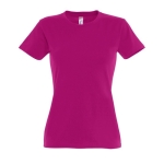 T-shirt donna cotone semipettinato 190 g/m² SOL'S Imperial color fucsia