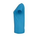 T-shirt donna cotone semipettinato 190 g/m² SOL'S Imperial color azzurro ciano vista posteriore