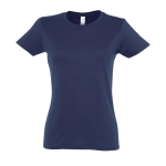 T-shirt donna cotone semipettinato 190 g/m² SOL'S Imperial color blu mare