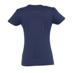 T-shirt donna cotone semipettinato 190 g/m² SOL'S Imperial color blu mare vista laterale