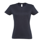 T-shirt donna cotone semipettinato 190 g/m² SOL'S Imperial color blu scuro