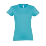 T-shirt donna cotone semipettinato 190 g/m² SOL'S Imperial color azzurro