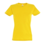 T-shirt donna cotone semipettinato 190 g/m² SOL'S Imperial color giallo scuro