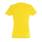T-shirt donna cotone semipettinato 190 g/m² SOL'S Imperial color giallo scuro vista posteriore
