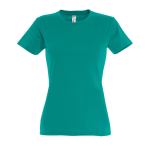 T-shirt donna cotone semipettinato 190 g/m² SOL'S Imperial color verde smeraldo