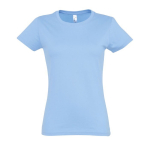 T-shirt donna cotone semipettinato 190 g/m² SOL'S Imperial color azzurro pastello