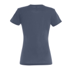 T-shirt donna cotone semipettinato 190 g/m² SOL'S Imperial color blu alice vista posteriore