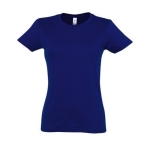 T-shirt donna cotone semipettinato 190 g/m² SOL'S Imperial color blu oltremare