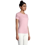 T-shirt donna cotone semipettinato 190 g/m² SOL'S Imperial color rosa pastello terza vista fotografia