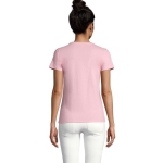 T-shirt donna cotone semipettinato 190 g/m² SOL'S Imperial color rosa pastello vista fotografia