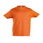 T-shirt per bambini in cotone semipettinato 190g/m² SOL'S Imperial color arancione