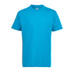 T-shirt per bambini in cotone semipettinato 190g/m² SOL'S Imperial color azzurro ciano