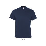 T-shirt con scollo a V cotone semipettinato 150 g/m² SOL'S Victory color blu mare