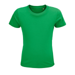 T-shirt bambino con logo in cotone biologico da 150g/m² SOL'S Crusader color verde ottava vista