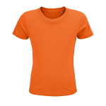 T-shirt bambino con logo in cotone biologico da 150g/m² SOL'S Crusader color arancione