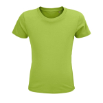 T-shirt bambino con logo in cotone biologico da 150g/m² SOL'S Crusader color verde chiaro  ottava vista
