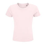 T-shirt bambino con logo in cotone biologico da 150g/m² SOL'S Crusader color rosa pastello