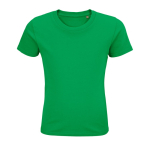 T-shirt per bambini in cotone biologico OEKO-TEX 175g/m² SOL'S Pioneer color verde ottava vista