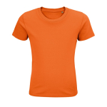 T-shirt per bambini in cotone biologico OEKO-TEX 175g/m² SOL'S Pioneer color arancione