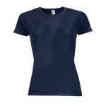 T-shirt sportive donna in poliestere traspirante 140g/m² SOL'S Sporty color blu mare