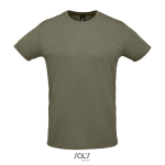 T-shirt unisex con girocollo piquet di poliestere 130g/m² SOL'S Sprint color verde militare