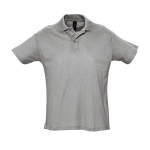 Polo in cotone pettinato borchiato da 170 g/m² SOL'S Planet Men color grigio