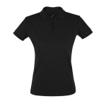 Polo da donna serigrafate in cotone filato 180g/m² SOL'S Perfect Women color nero