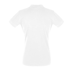 Polo da donna serigrafate in cotone filato 180g/m² SOL'S Perfect Women color bianco vista posteriore