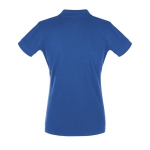 Polo da donna serigrafate in cotone filato 180g/m² SOL'S Perfect Women color blu reale vista posteriore