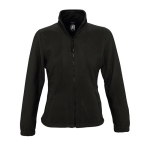 Pile donna con cerniera completa in poliestere da 300g/m² SOL'S North color nero