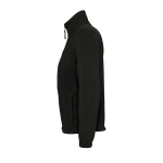 Pile donna con cerniera completa in poliestere da 300g/m² SOL'S North color nero vista laterale