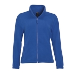 Pile donna con cerniera completa in poliestere da 300g/m² SOL'S North color blu reale terza vista