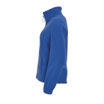 Pile donna con cerniera completa in poliestere da 300g/m² SOL'S North color blu reale vista laterale