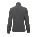 Pile donna con cerniera completa in poliestere da 300g/m² SOL'S North color grigio jeansato vista posteriore