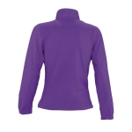 Pile donna con cerniera completa in poliestere da 300g/m² SOL'S North color viola vista posteriore