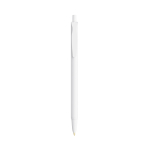 Economica penna a sfera personalizzata inchiostro blu BIC® Clic Stic color bianco vista frontale