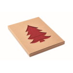 Set di 4 porta posate a forma di abete personalizzabili Christmas Tree color rosso nona vista