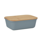 Contenitore In plastica personalizzati con coperchio in bambu 1L Mix Bamboo