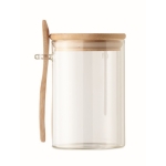 Barattolo in vetro con coperchio in bambù da 600 ml Crystal Sugar color trasparente sesta vista