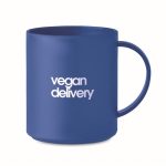 Tazza con logo in 4 colorazioni opache 300ml Essential color blu vista principale