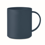 Tazza con logo in 4 colorazioni opache 300ml Essential color blu mare