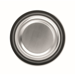 Bicchiere promozionale inox con fascia e tappo 350ml Takeaway Steel color nero quarta vista